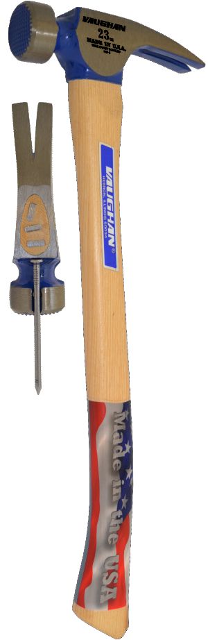 CF1HC 23 oz Milled Face California Framing Hammer With Curved Handle