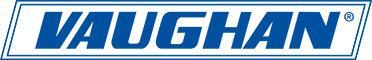 Vaughan Manufacturing Blue and White Logo